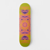 Beach Sunset High Contrast Mandela Skateboard (Vorderseite)