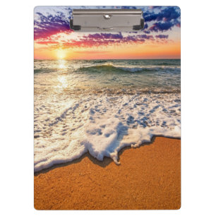 Beach Sunset Klemmbrett