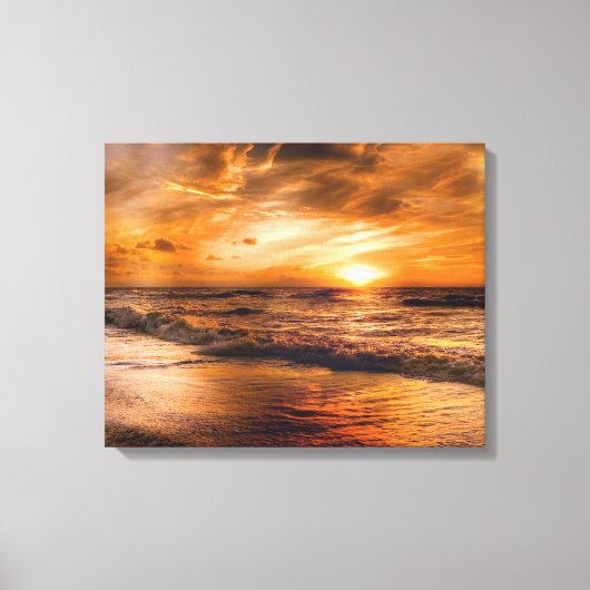 Beach Sunset Leinwanddruck (Vorderseite)