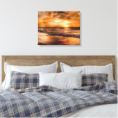 Beach Sunset Leinwanddruck (Insitu (Schlafzimmer))