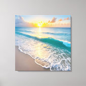 Beach Sunset Leinwanddruck (Vorderseite)
