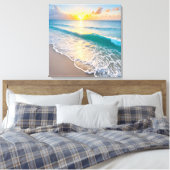 Beach Sunset Leinwanddruck (Insitu (Schlafzimmer))