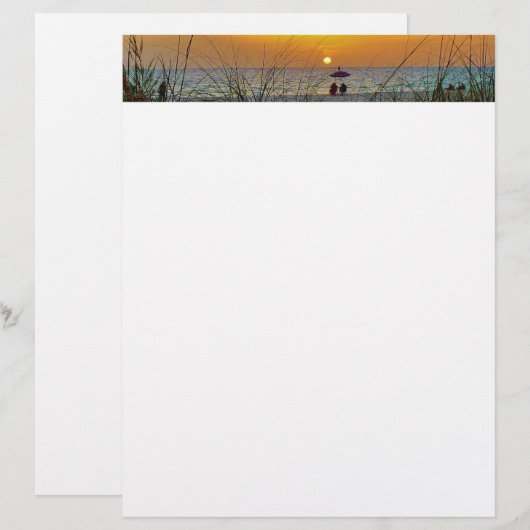 Beach Sunset Letterhead (Vorne/Hinten)
