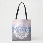 Beach Sunset Mandala Tasche (Vorderseite)