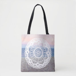 Beach Sunset Mandala Tasche