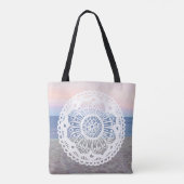 Beach Sunset Mandala Tasche (Rückseite)