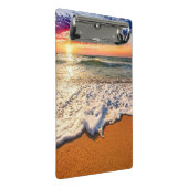 Beach Sunset Mini Klemmbrett (Schrägansicht)