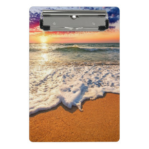 Beach Sunset Mini Klemmbrett