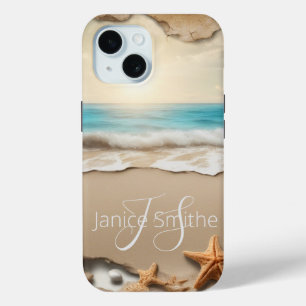 Beach Sunset Monogram Case-Mate iPhone Hülle