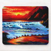 Beach Sunset Mouse Pad Mousepad (Vorne)