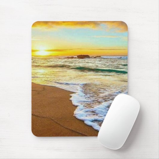 Beach Sunset Mousepad (Mit Mouse)