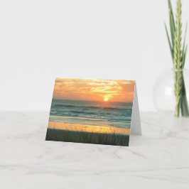 Beach Sunset Notecard Karte