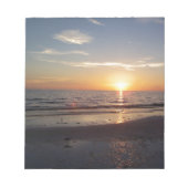 Beach Sunset Notizblock (Vorderseite)