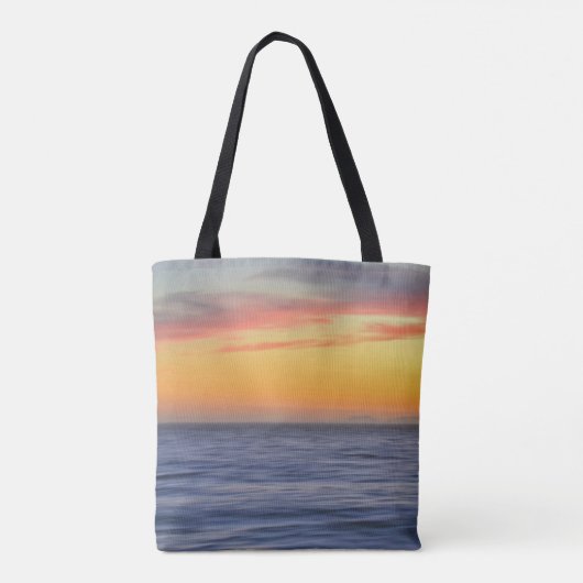 Beach Sunset Ocean Beach Bag Tasche (Rückseite)
