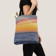 Beach Sunset Ocean Beach Bag Tasche