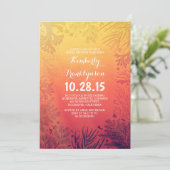 Beach Sunset Ocean Underwater Brautparty Einladung (Stehend Vorderseite)