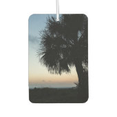 Beach Sunset Palm Tree Car Air Freshener Autolufterfrischer (Vorderseite)