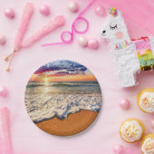 Beach Sunset Pappteller (Party)