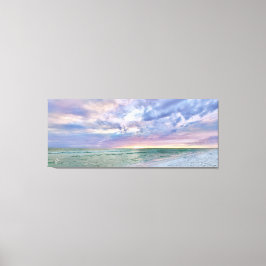 Beach Sunset Pasta Seascape Feine Kunst Leinwand