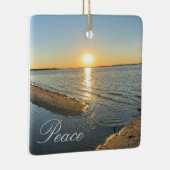 Beach Sunset Peace Ornament - Zeichen (Rechts)