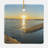 Beach Sunset Peace Ornament - Zeichen (Rückseite)