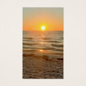 Beach Sunset Photo Celebration of Life Prayer Card (Vorderseite)