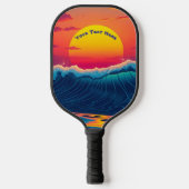 Beach Sunset Pickleball Schläger (Vorderseite)