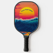 Beach Sunset Pickleball Schläger (Rückseite)
