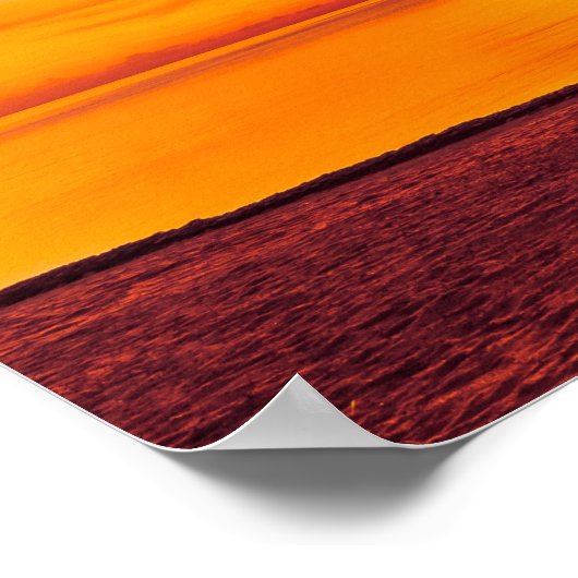 Beach Sunset Plakate (Ecke)