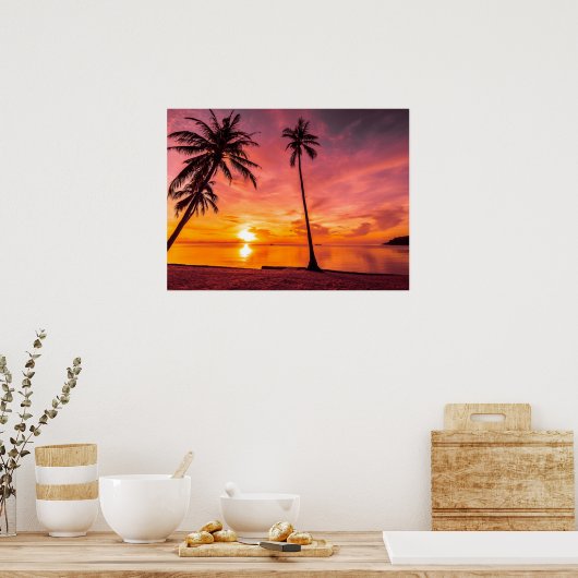 Beach Sunset Plakate (Küche)