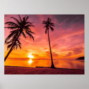 Beach Sunset Plakate