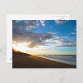 Beach Sunset Postcard Postkarte (Vorne/Hinten)