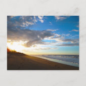 Beach Sunset Postcard Postkarte (Vorderseite)