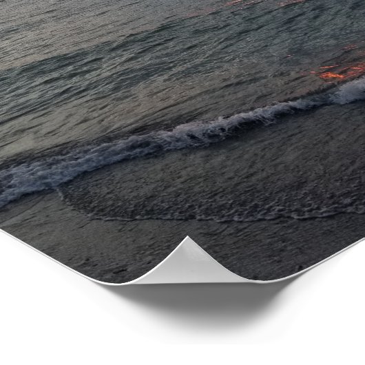 Beach Sunset Poster (Ecke)