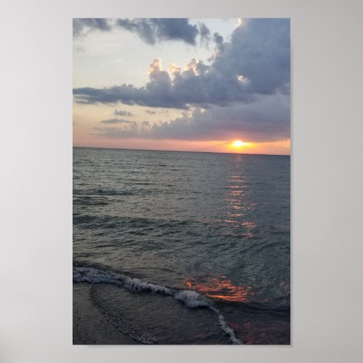 Beach Sunset Poster (Vorne)