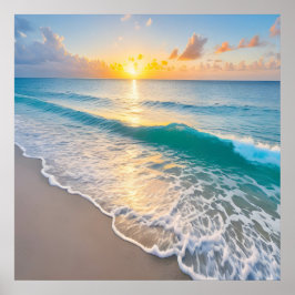 Beach Sunset Poster