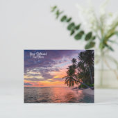 Beach Sunset Postkarte (Stehend Vorderseite)