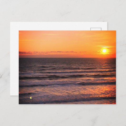 Beach Sunset Postkarte (Vorne/Hinten)
