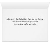 Beach Sunset Retirement Grußkarte (Innenansicht Horizontal (Unten))