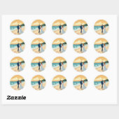 Beach Sunset Romance Sticker (Blatt)