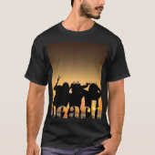 Beach Sunset - Ruhe und Dreamy Vibes T-Shirt (Vorderseite)