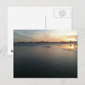 Beach Sunset, Santa Cruz, CA Postkarte (Vorne/Hinten)