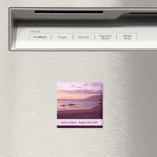 Beach Sunset Save the Date Magnet (In Situ (Geschirrspüler))