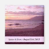 Beach Sunset Save the Date Magnet (Vorne)