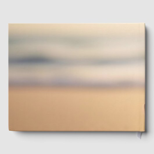 Beach Sunset Seashell Gästebuch (Rückseite)