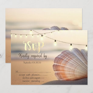 Beach Sunset Seashell UAWG Einladung