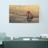 Beach Sunset Seashell Wedding Banner (Messeveranstaltung)