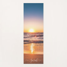 Beach Sunset Seaside Sand Personalisierter Name