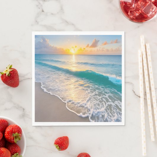 Beach Sunset Serviette (Beispiel)