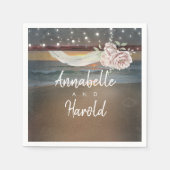 Beach Sunset Serviette (Vorderseite)